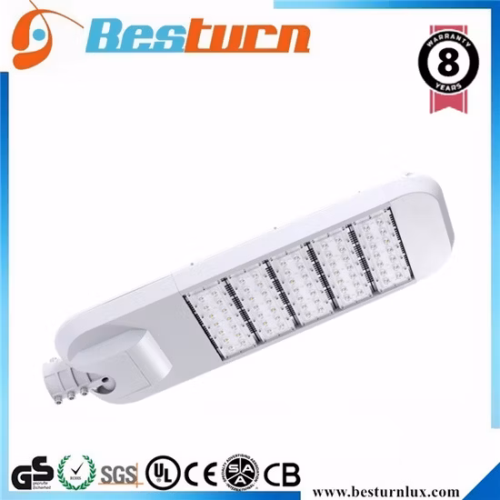 160W LED Street and Parking Light 80-100W HID Replacement with White Housing