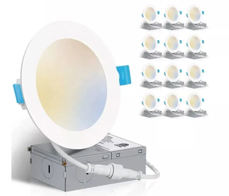 Chinese Ultra Thin Dimmable and Changeable CCT 4&quot; 9W LED Recessed Pot Slim Panel Down Light