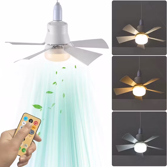 LED Light 6 Speed Wind Ceiling Lamp with Remote Control Ceiling Lights with Fan