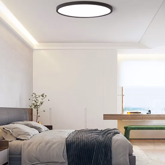 Top Selling Energy Star ETL 6 Inch 12W 5CCT No Flicker Dimmable Recessed Round Ultra Slim LED Panel Lights Ceiling